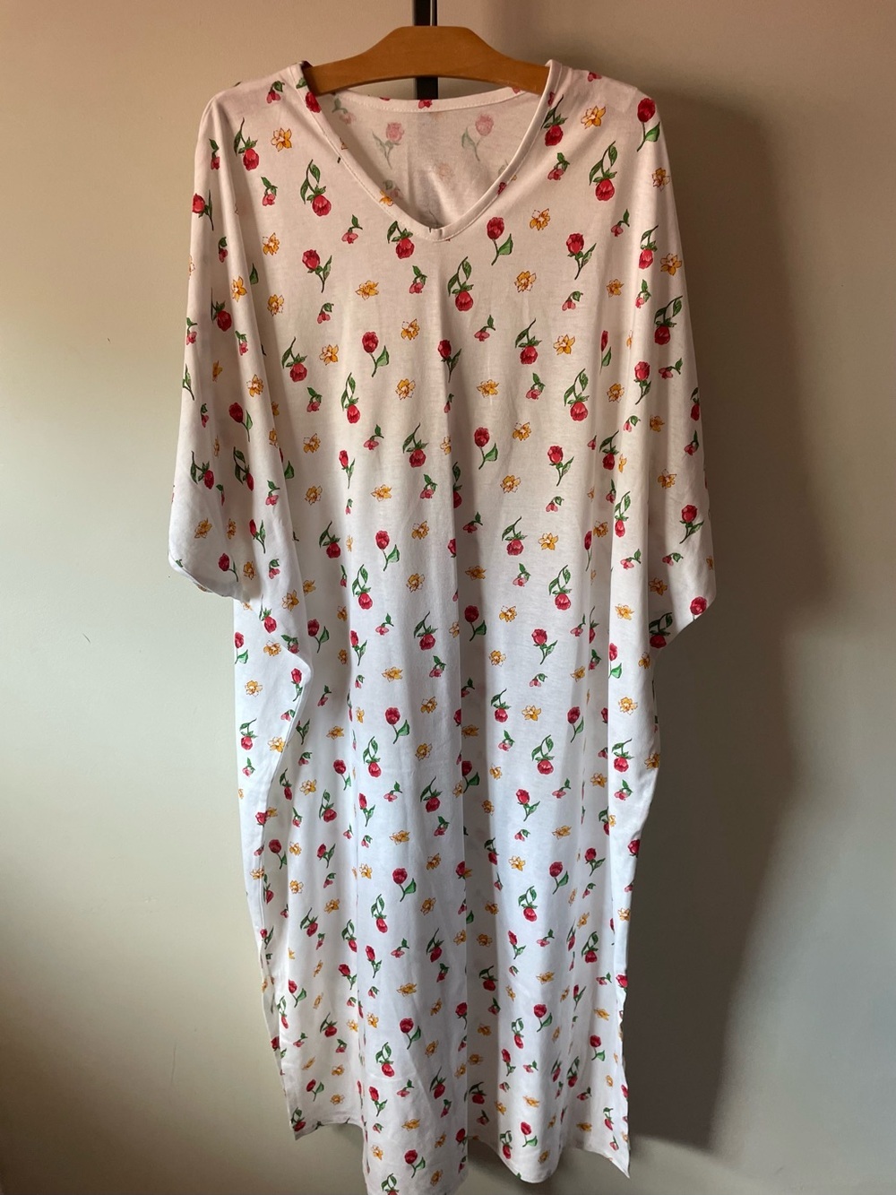 NWT 80s 90s Vintage Avon Ditsy Floral Oversized Cottagecore Muumuu Kaftan Dress